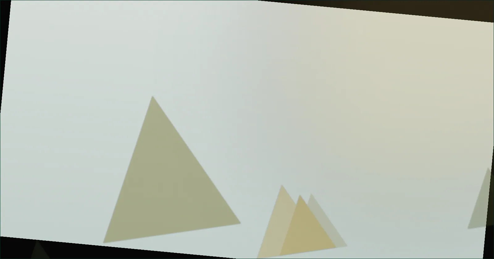 Deep pine green prism pattern suggesting separate credit files