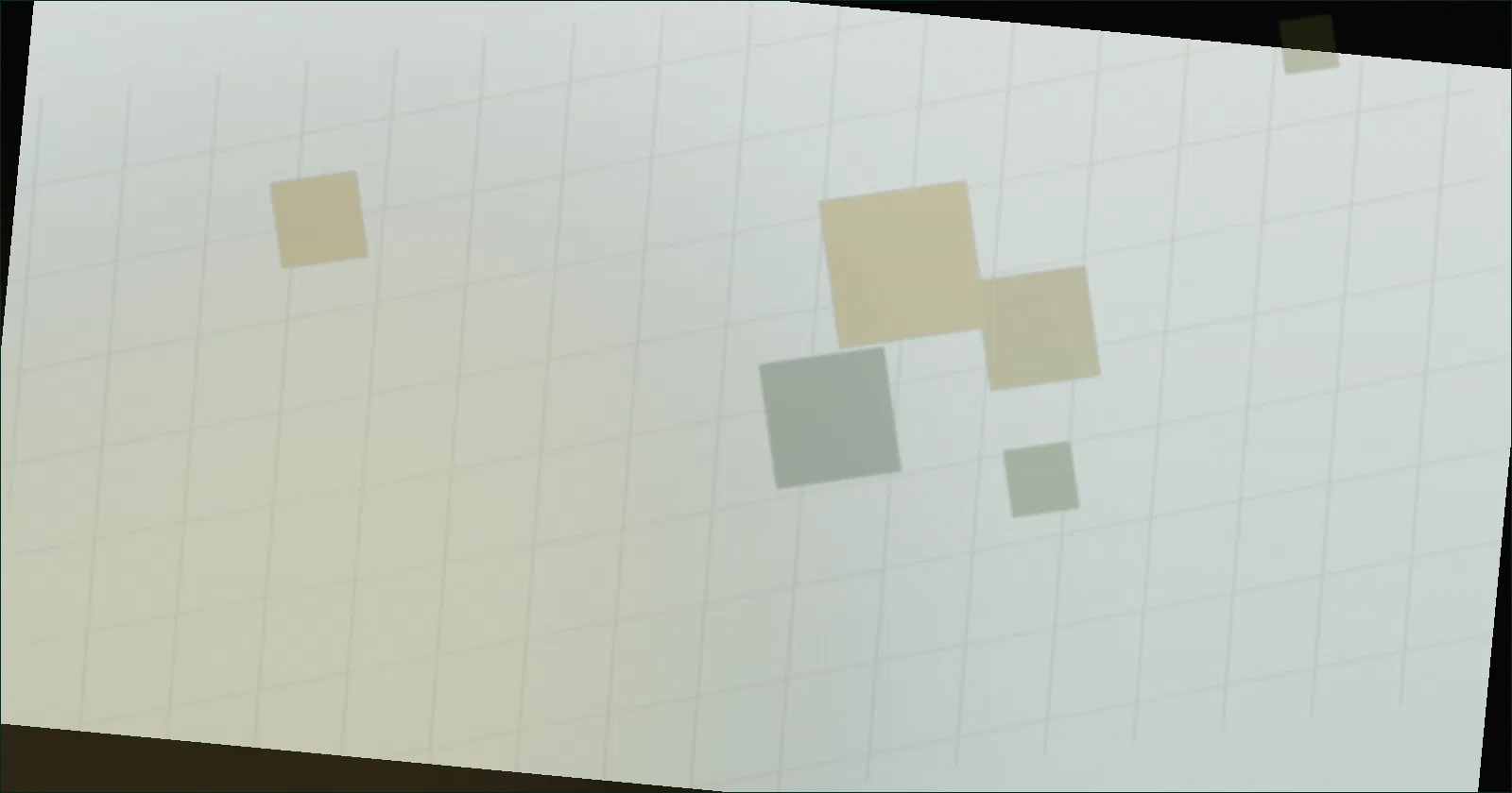 A dim in-game lender booth stacked with coins and a ledger