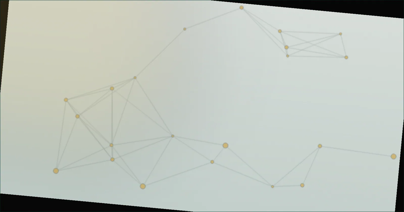 Dark gold constellation pattern suggesting hours mapped across a loan application timeline